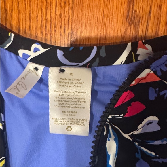 Anne Cole Vibrant Floral One-Piece Swimsuit - Picture 3 of 5